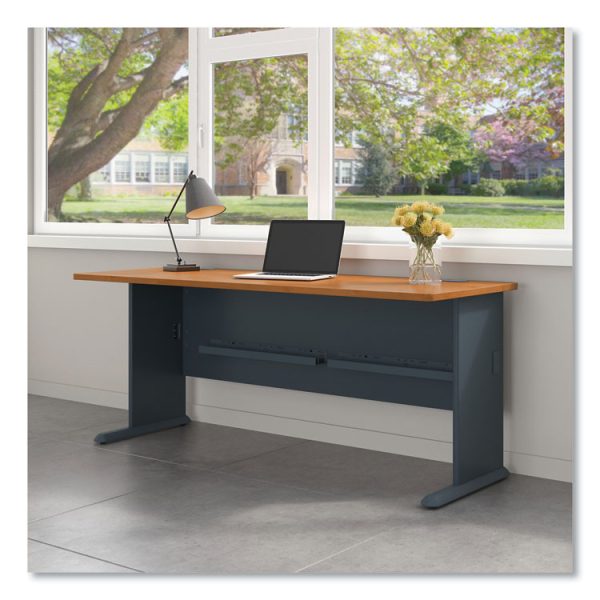 Enterprise Collection Double Pedestal Desk, 70.13" X 28.63" X 29.75", Harvest Cherry, (box 2 Of 2) - Image 2