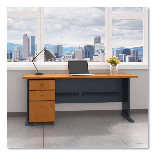 Enterprise Collection Double Pedestal Desk, 70.13" X 28.63" X 29.75", Harvest Cherry, (box 2 Of 2) - Image 3