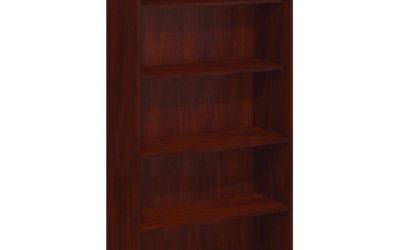 Series C Collection Bookcase, Five-Shelf, 35.63w x 15.38d x 72.78h, Hansen Cherry