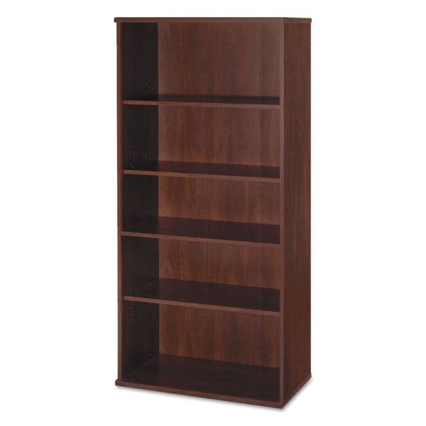 Series C Collection Bookcase, Five-Shelf, 35.63w x 15.38d x 72.78h, Hansen Cherry - Image 2