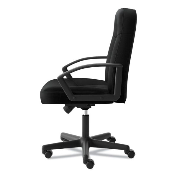 Hvl601 Series Executive High-Back Chair, Supports Up To 250 Lb, 17.44" To 20.94" Seat Height, Black - Image 4