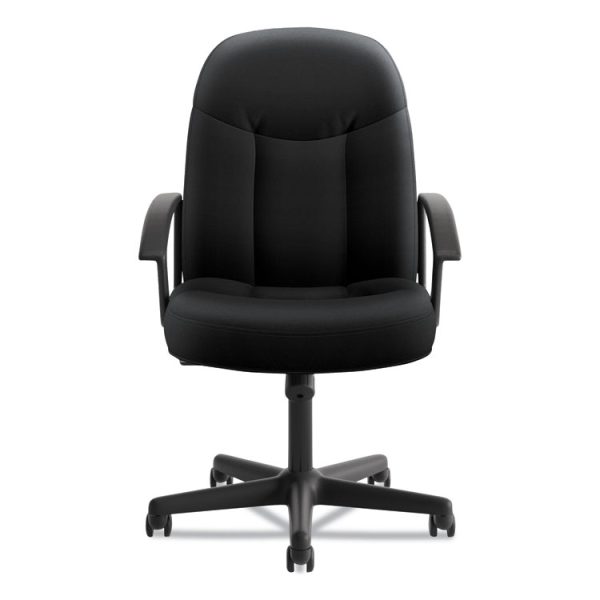 Hvl601 Series Executive High-Back Chair, Supports Up To 250 Lb, 17.44" To 20.94" Seat Height, Black - Image 2