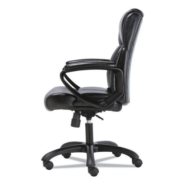 Mid-Back Executive Chair, Supports Up To 225 Lb, 19" To 23" Seat Height, Black - Image 5
