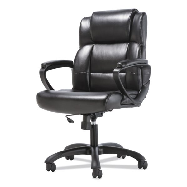 Mid-Back Executive Chair, Supports Up To 225 Lb, 19" To 23" Seat Height, Black - Image 6