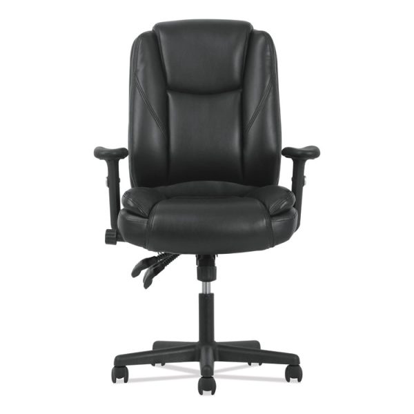 High-Back Executive Chair, Supports Up To 225 Lb, 17" To 20" Seat Height, Black - Image 2