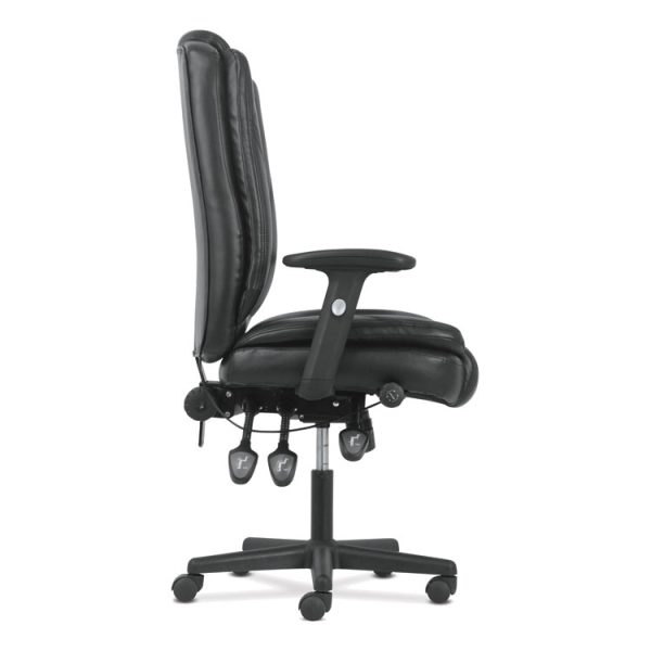 High-Back Executive Chair, Supports Up To 225 Lb, 17" To 20" Seat Height, Black - Image 3
