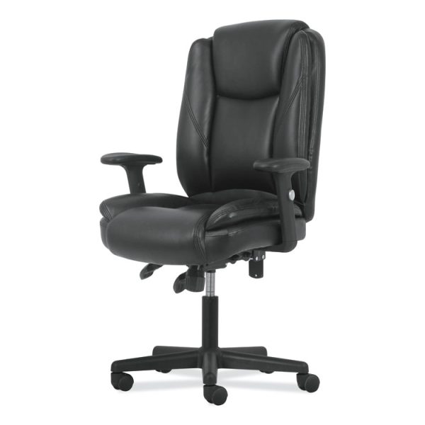 High-Back Executive Chair, Supports Up To 225 Lb, 17" To 20" Seat Height, Black - Image 6