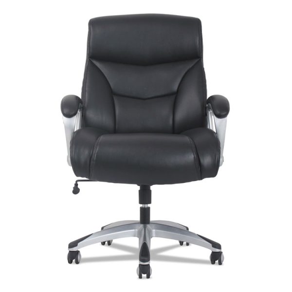3-Forty-One Big And Tall Chair, Supports Up To 400 Lb, 19" To 22" Seat Height, Black Seat/back, Chrome Base - Image 5