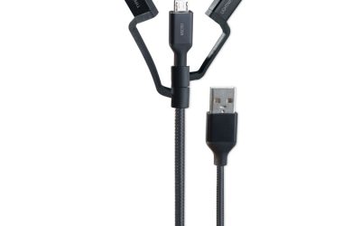 Universal USB Cable, 3.5 ft, Black