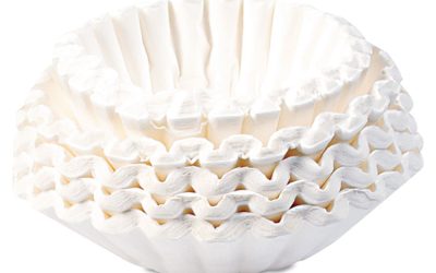 Commercial Coffee Filters, 12 Cup Size, Flat Bottom, 500/bag, 2 Bags/carton