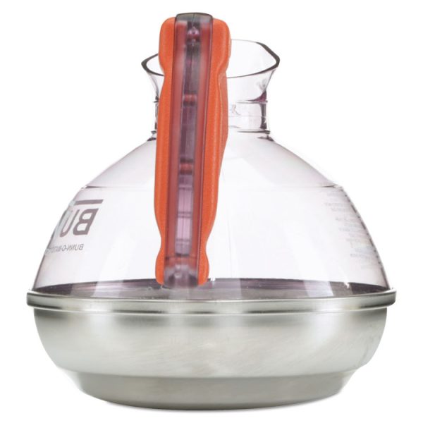 64 Oz. Easy Pour Decanter, Orange Handle - Image 5