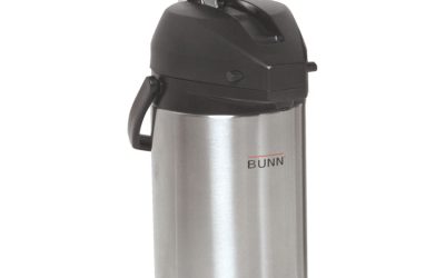 2.5 Liter Lever Action Airpot, Stainless Steel/Black