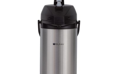 3 Liter Lever Action Airpot, Stainless Steel/black