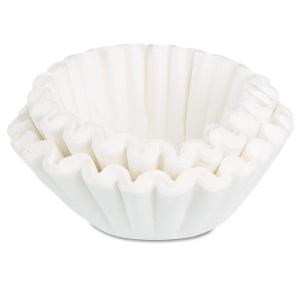 Coffee Filters, 8 To 12 Cup Size, Flat Bottom, 100/pack, 12 Packs/carton - Image 2