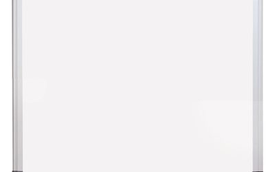 Porcelain Value Dry Erase Board, 24 x 36, White Surface, Silver Aluminum Frame