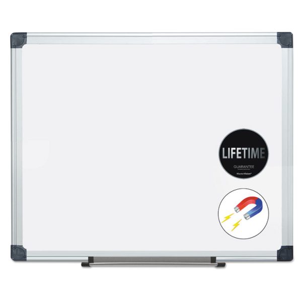 Porcelain Value Dry Erase Board, 24 x 36, White Surface, Silver Aluminum Frame - Image 3