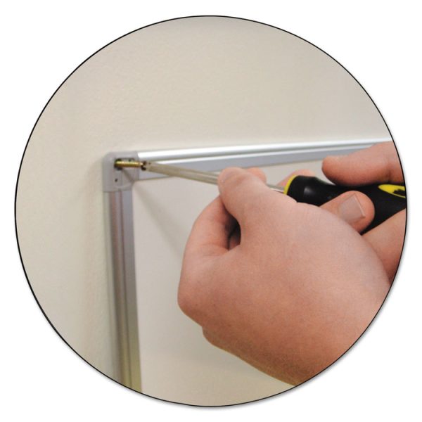 Earth Silver Easy-Clean Dry Erase Board, 36 x 24, White Surface, Silver Aluminum Frame - Image 7