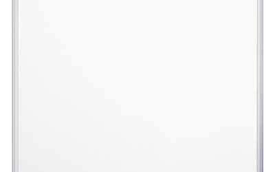 Porcelain Value Dry Erase Board, 48 x 72, White Surface, Silver Aluminum Frame