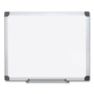 Porcelain Value Dry Erase Board, 48 x 96, White Surface, Silver Aluminum Frame