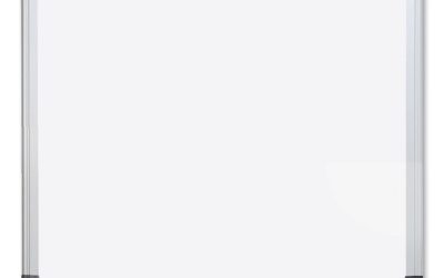 Porcelain Value Dry Erase Board, 48 x 96, White Surface, Silver Aluminum Frame