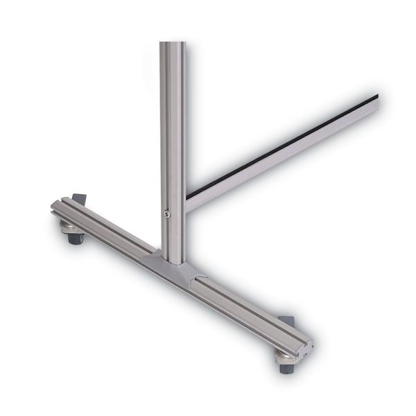 Protector Series Mobile Glass Panel Divider, 49 X 22 X 69, Clear/aluminum - Image 5