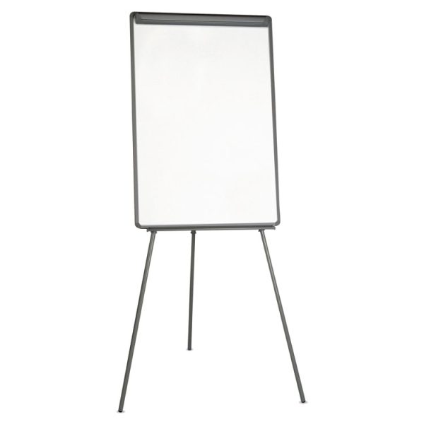 Basic Tripod Melamine Presentation Easel, 22.5 x 42, White/Black - Image 3
