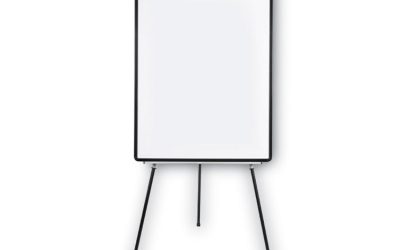 Magnetic Gold Ultra Dry Erase Tripod Easel with Extension Arms, 32″ to 72″, Black/Silver