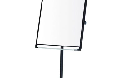 Platinum Mobile Easel, 29 x 41, White Surface, Black Plastic Frame