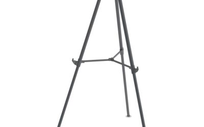 Quantum Heavy Duty Display Easel, 35.62″ to 61.22″ High, Plastic, Black