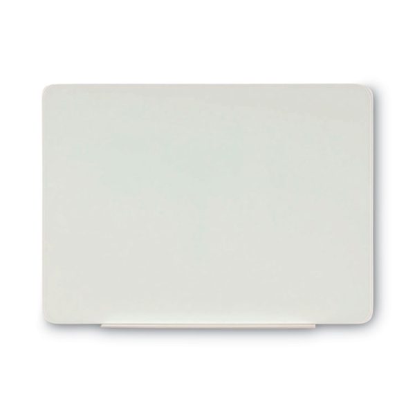 Magnetic Glass Dry Erase Board, 48 x 36, Opaque White Surface
