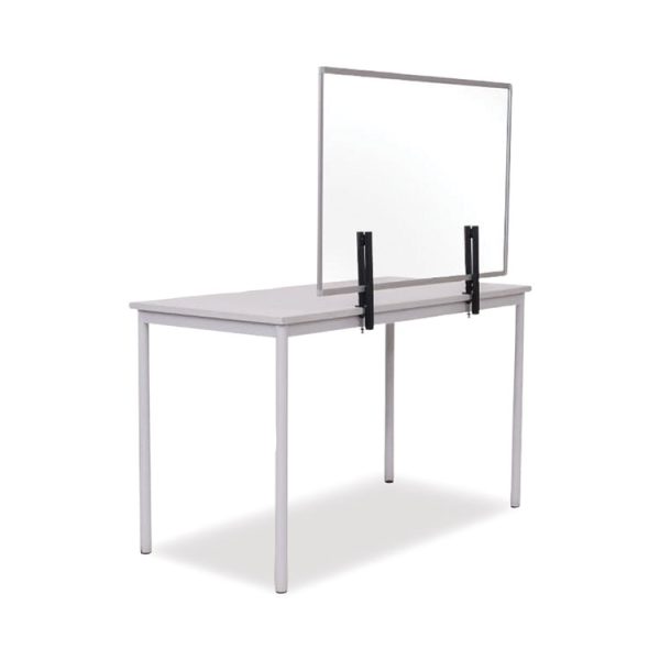 Protector Series Glass Aluminum Desktop Divider, 47.2 X 0.16 X 35.4, Clear - Image 4
