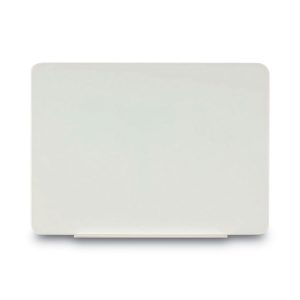 Magnetic Glass Dry Erase Board, 60 x 48, Opaque White Surface