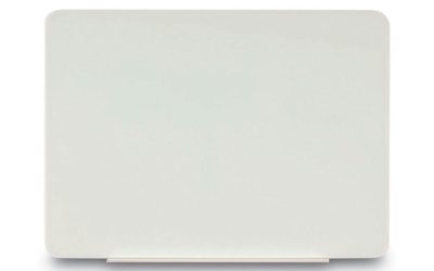 Magnetic Glass Dry Erase Board, 60 x 48, Opaque White Surface