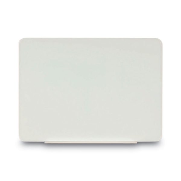 Magnetic Glass Dry Erase Board, 60 x 48, Opaque White Surface