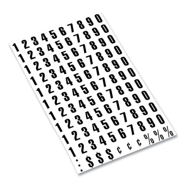 Interchangeable Magnetic Board Accessories, Numbers, Black, 0.75"h - Image 4