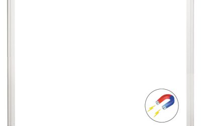 Value Lacquered Steel Magnetic Dry Erase Board, 24 x 36, White Surface, Silver Aluminum Frame