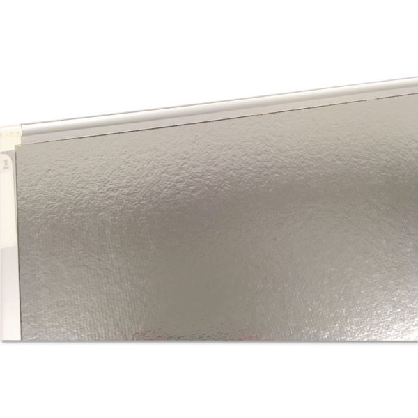 Gridded Magnetic Steel Dry Erase Planning Board, 1 x 2 Grid, 36 x 24, White Surface, Silver Aluminum Frame - Image 6