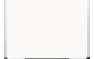 Value Lacquered Steel Magnetic Dry Erase Board, 48 x 36, White Surface, Silver Aluminum Frame