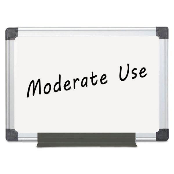 Value Melamine Dry Erase Board, 36 x 48, White Surface, Silver Aluminum Frame - Image 2