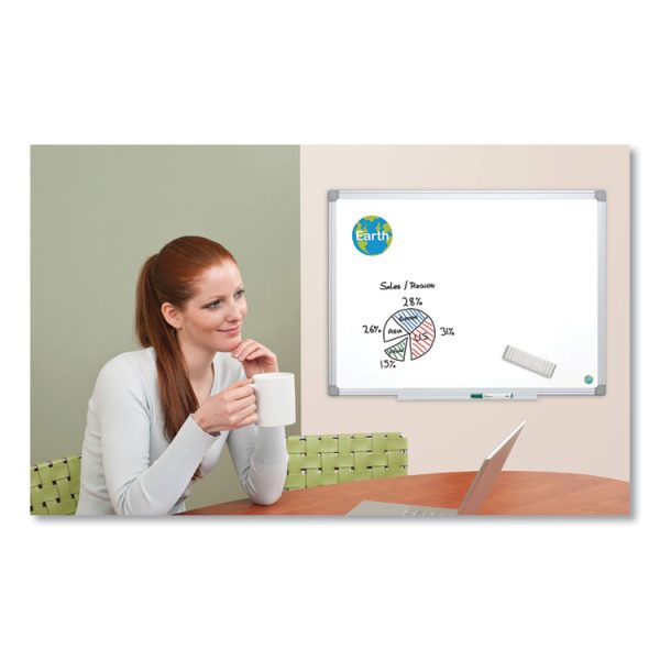 Earth Silver Easy Clean Dry Erase Boards, 96 x 48, White Surface, Silver Aluminum Frame - Image 8