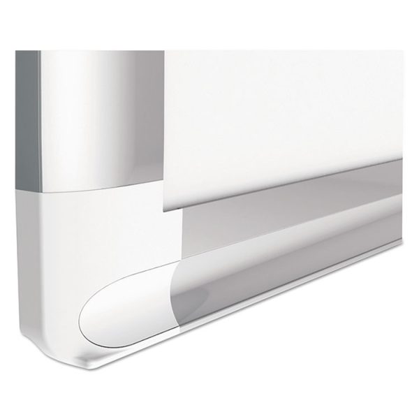 Ruled Magnetic Steel Dry Erase Planning Board, 72 x 48, White Surface, Silver Aluminum Frame - Image 2