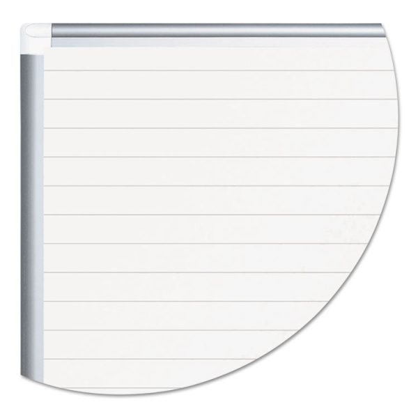 Ruled Magnetic Steel Dry Erase Planning Board, 72 x 48, White Surface, Silver Aluminum Frame - Image 5