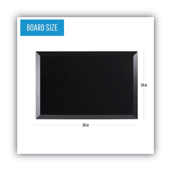 Kamashi Wet-Erase Board, 36 x 24, Black Surface, Black Wood Frame - Image 2