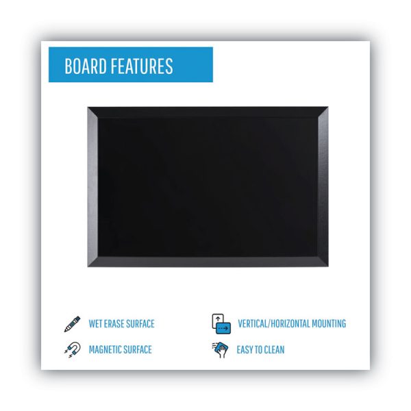 Kamashi Wet-Erase Board, 36 x 24, Black Surface, Black Wood Frame - Image 3