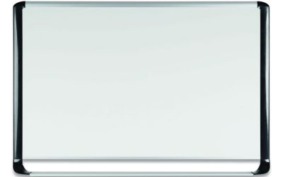 Pure Platinum Magnetic Dry Erase Board, 96 x 48, White Surface, Silver/Black Aluminum Frame