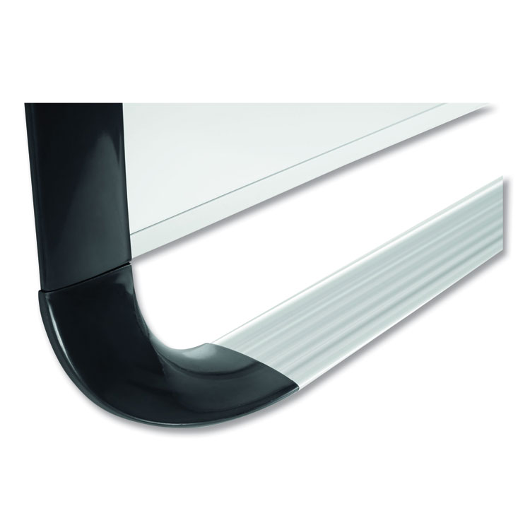 Pure Platinum Magnetic Dry Erase Board, 96 x 48, White Surface, Silver/Black Aluminum Frame - Image 10