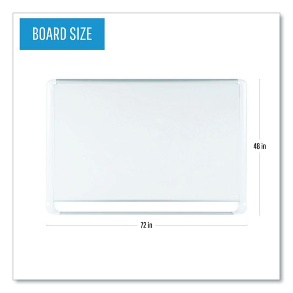 Gold Ultra Magnetic Dry Erase Boards, 72 x 48, White Surface, White Aluminum Frame - Image 2
