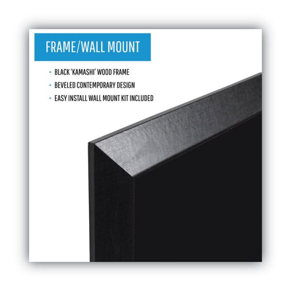 Kamashi Chalk Board, 36 x 24, Black Surface, Black Wood Frame - Image 5