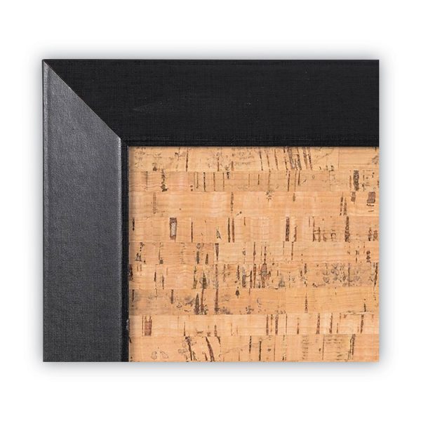 Natural Cork Bulletin Board, 36 x 24, Tan Surface, Black Wood Frame - Image 6