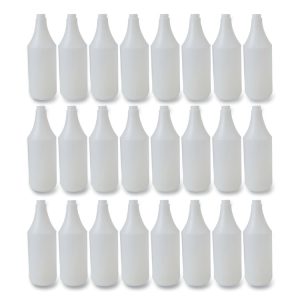 Embossed Spray Bottle, 32 Oz, Clear, 24/carton